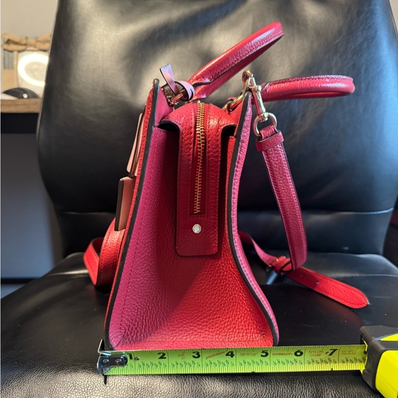 Coach Red floral appliqué Handbag - Picture 4 of 14